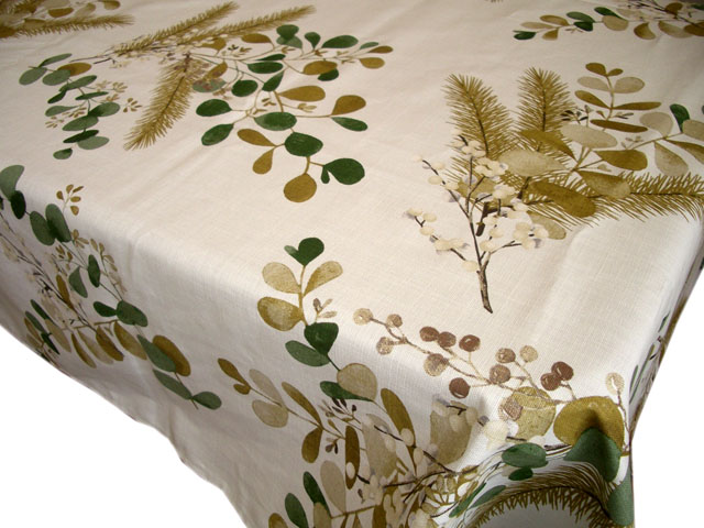 French non coated tablecloth (NORDMAN. mustard) - Click Image to Close